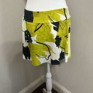 CALIA by Carrie Underwood Yellow Active Wear Skirt Casual